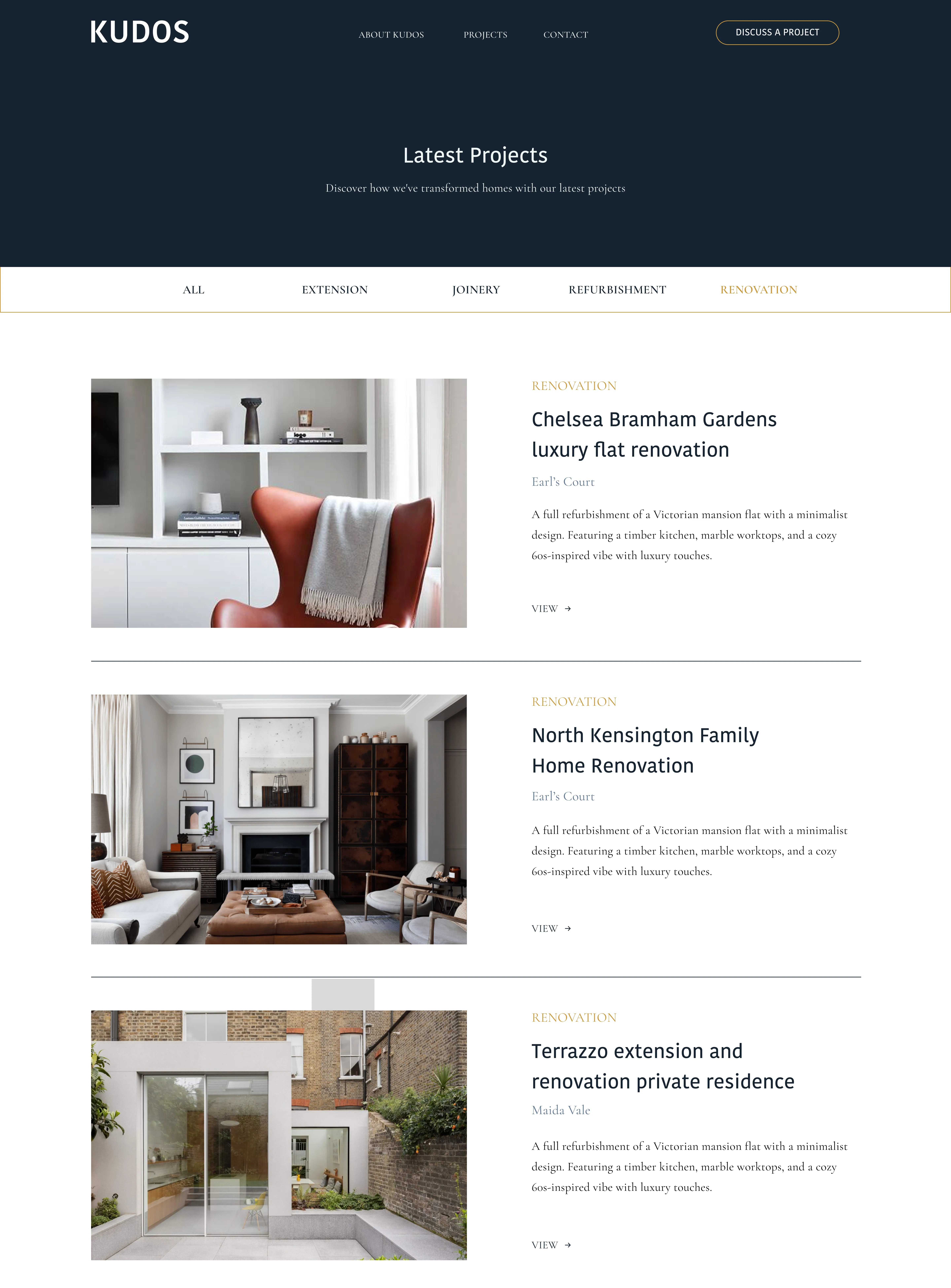 Kudos DB — view 1